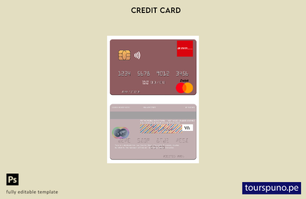 lista para imprimir la plantilla mastercard de Tailandia Calyon Bank